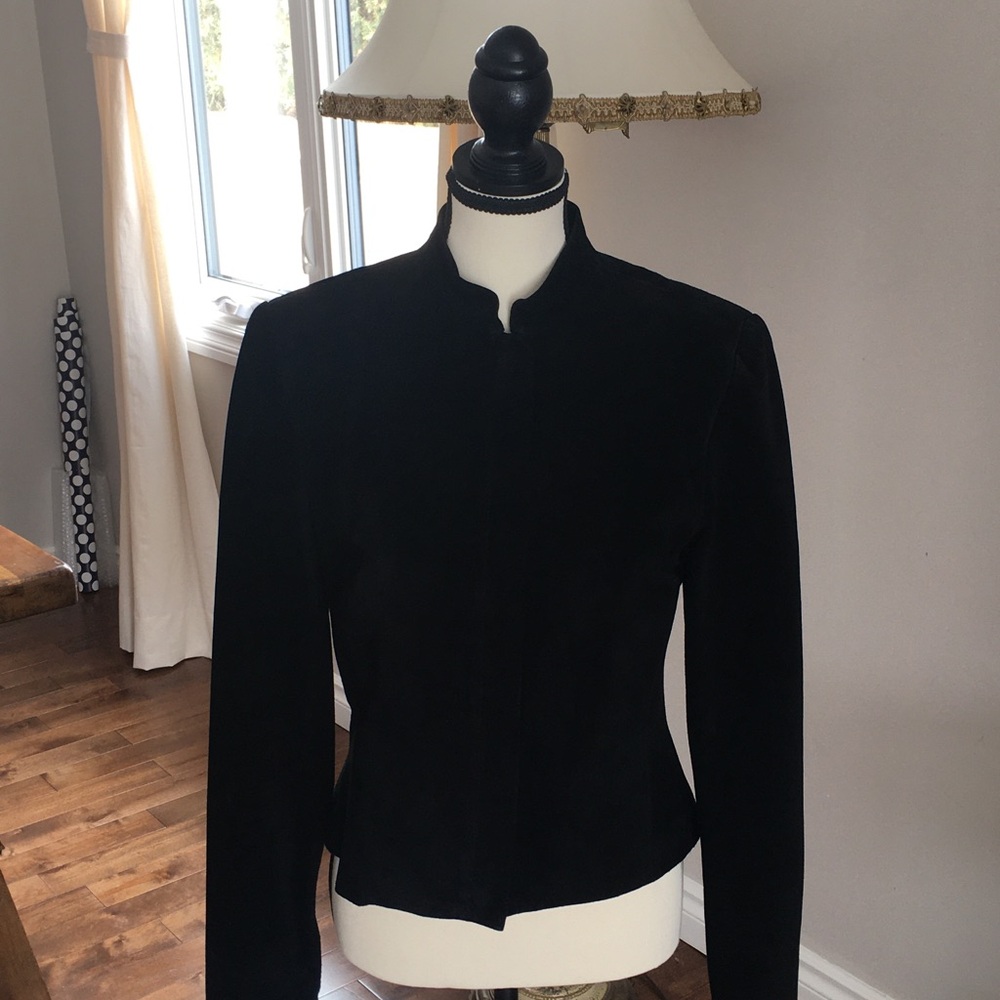 Womens suede cropped jacket